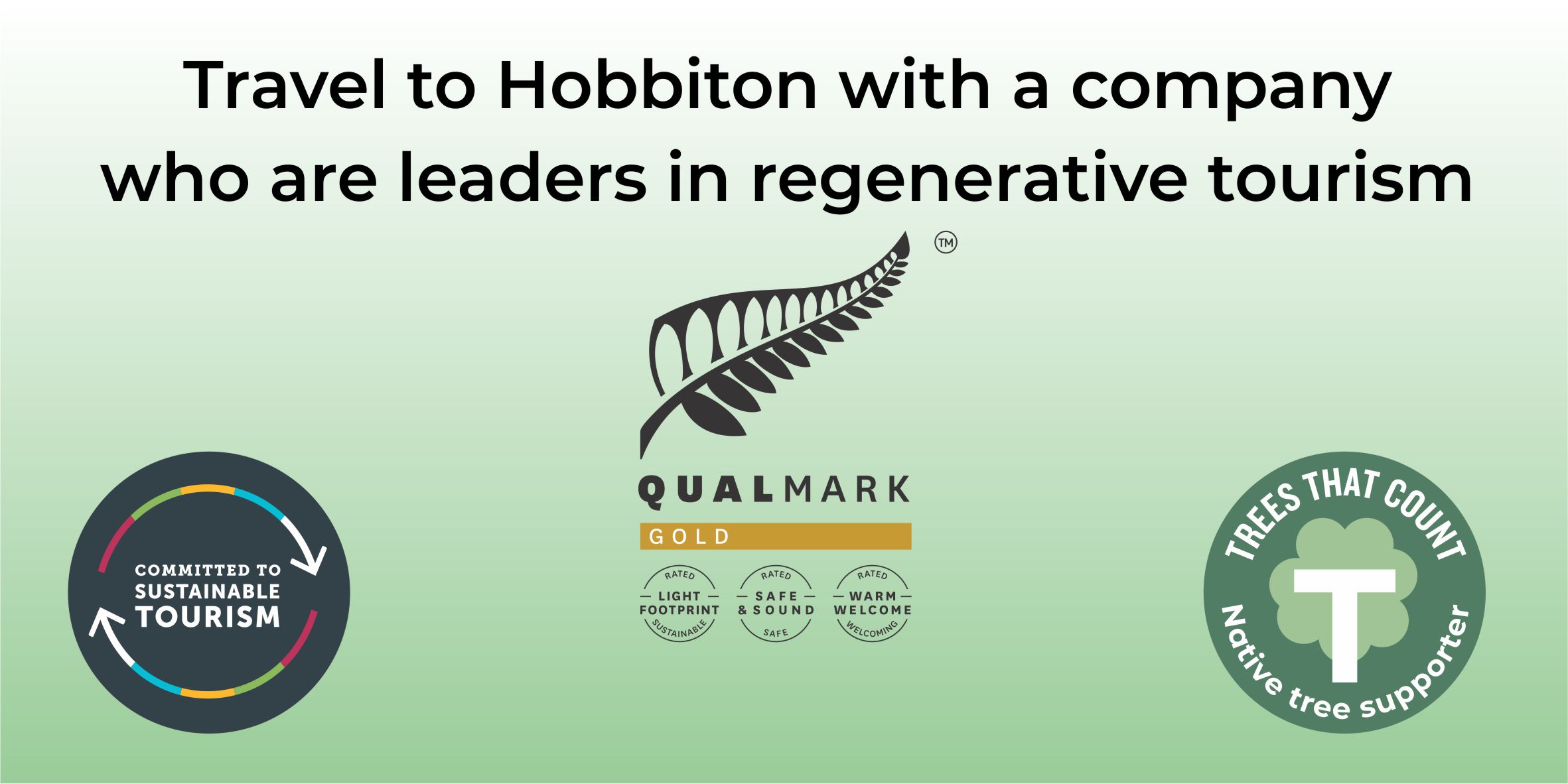 Travel from Auckland to Hobbiton with a company who are leaders in regenerative tourism